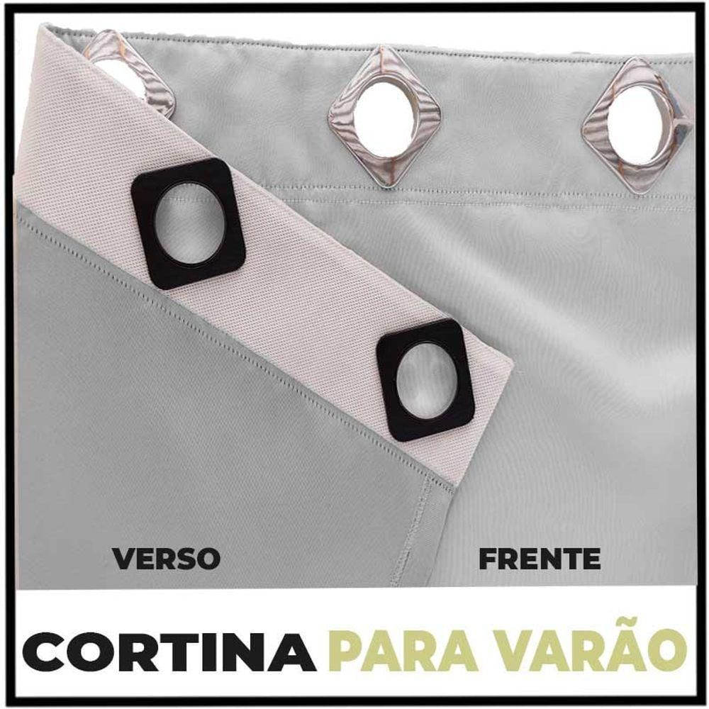 Cortina Sala E Quarto 6,50x2,90 Tecido Blackout Ana Branco