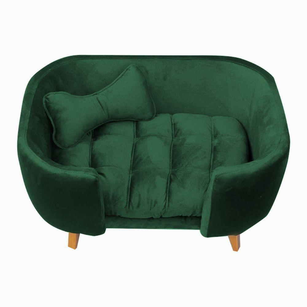 Poltrona Cama Pet Hannah - Suede Verde