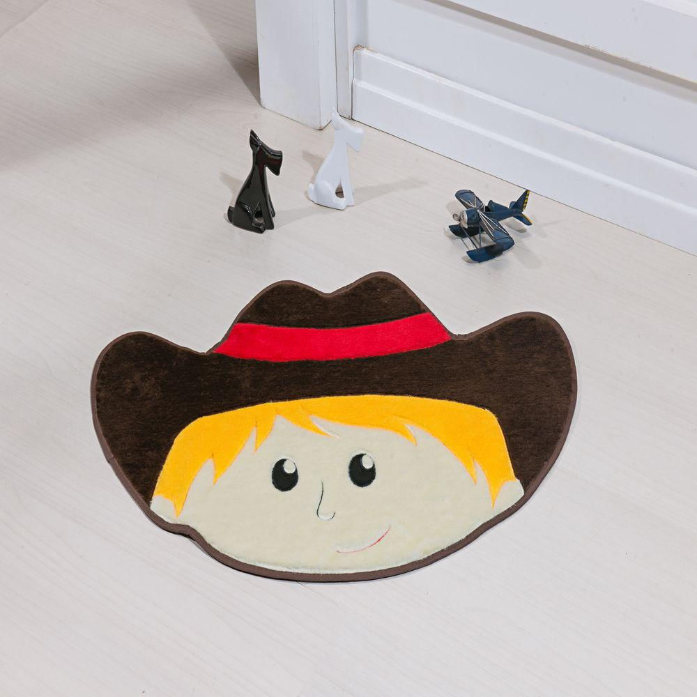 Tapete Premium Baby Cowboy 78cm x 55cm Café Guga Tapetes