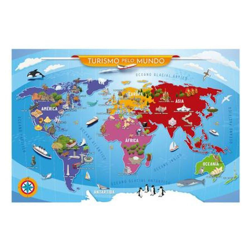 Puzzle 200 Peças Turismo Pelo Mundo - Grow