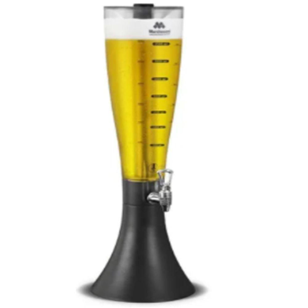 Torre Chopp 3,5 Litros Com Refil Conserva Bebida Em Acrilico