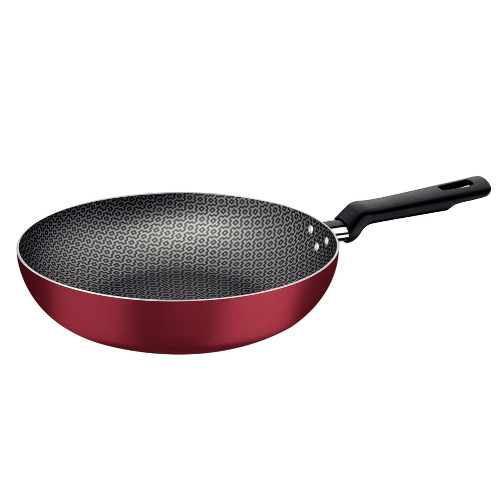 Frigideira Wok 24cm Antiaderente Tramontina Loreto 20385/724 Vermelho