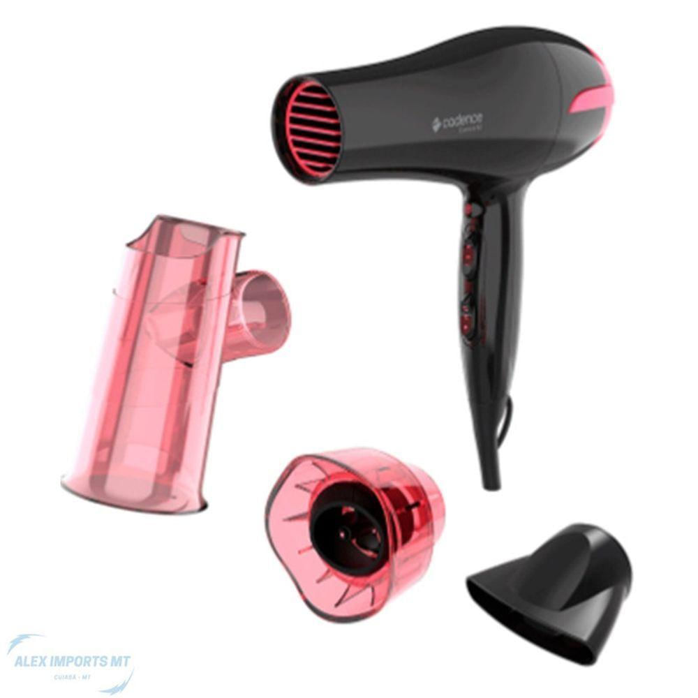 Secador De Cabelo Cadence Curve 1.900W Com 3 Acessorios 110