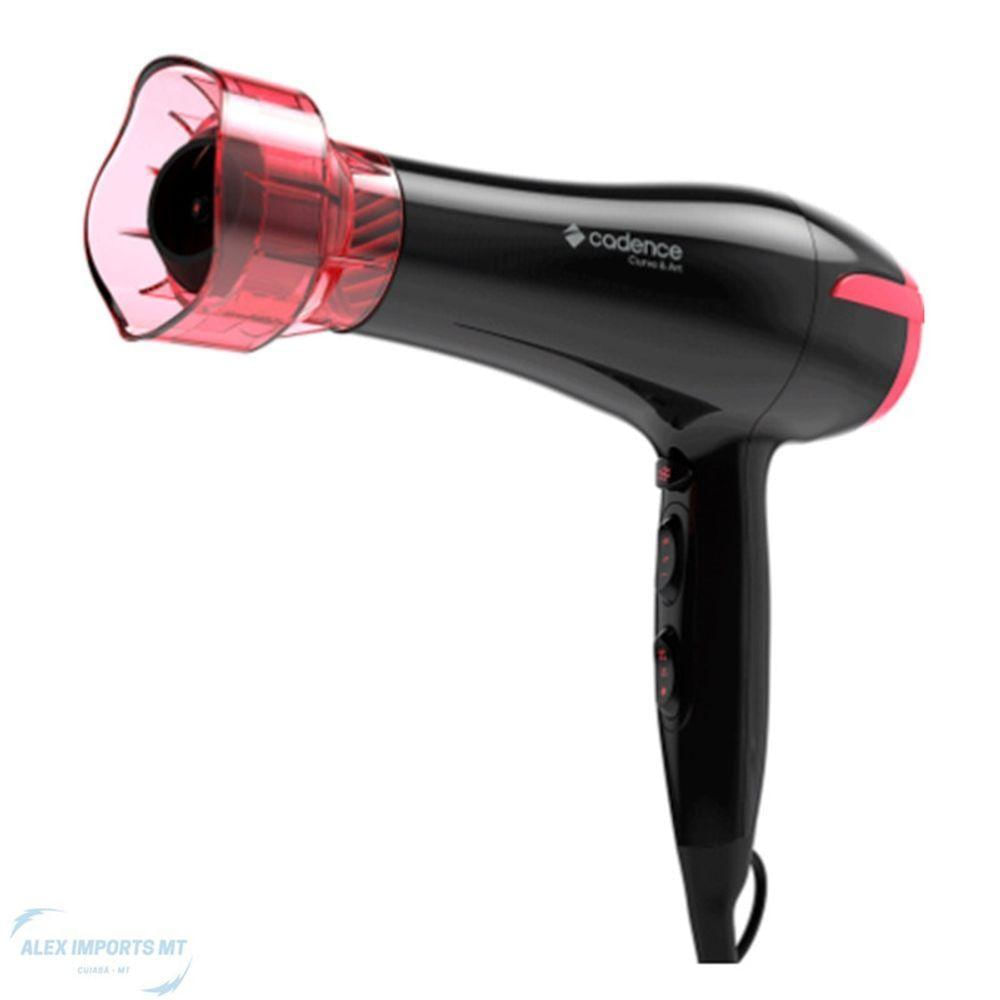 Secador De Cabelo Cadence Curve 1.900W Com 3 Acessorios 110