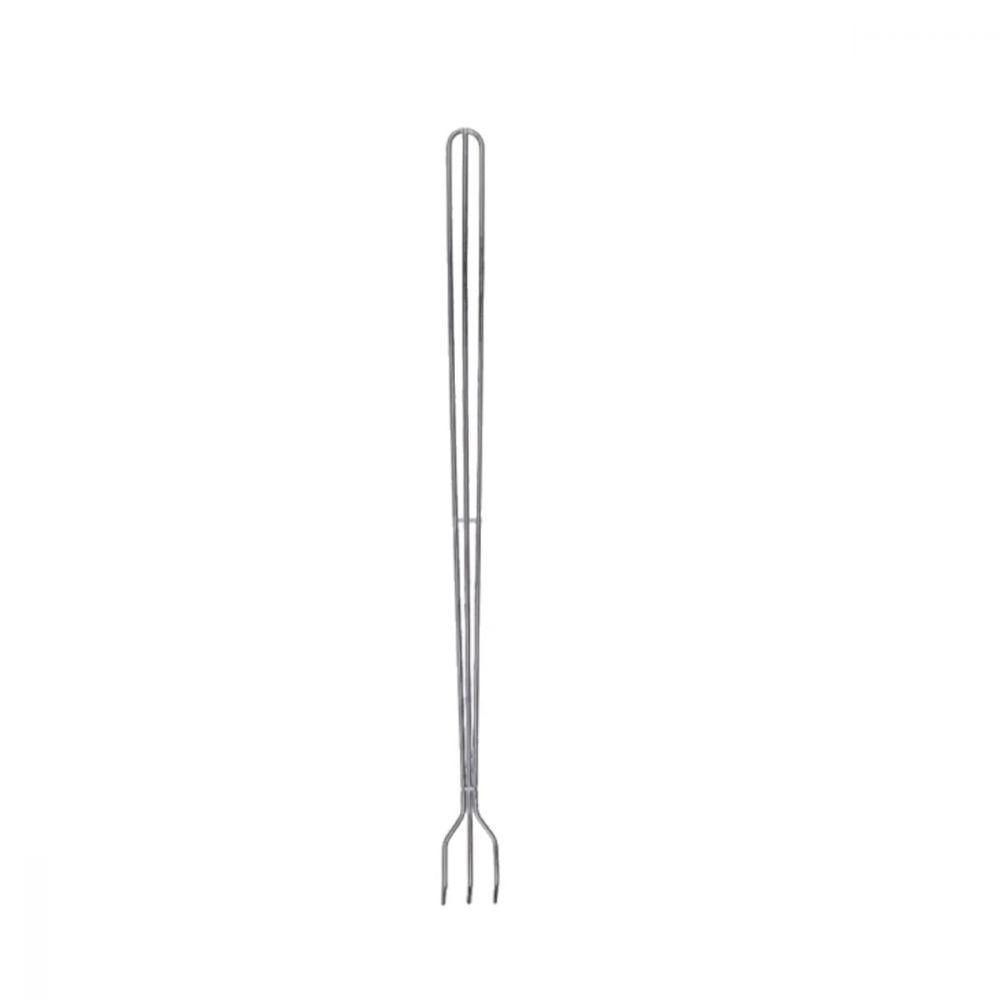 Garfo de Metal 3 Pontas para Churrasco 60cm