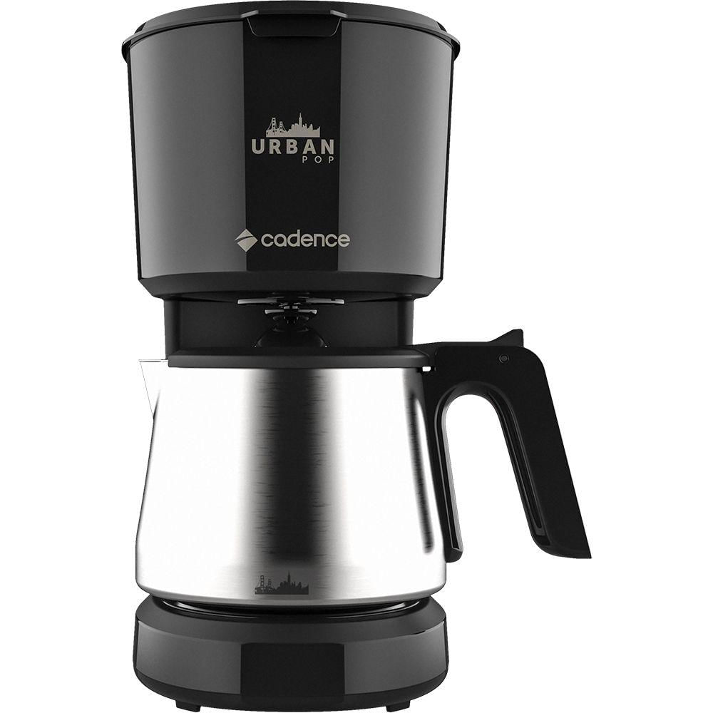 Cafeteira Elétrica Urban Pop Preta Inox Cadence 220V