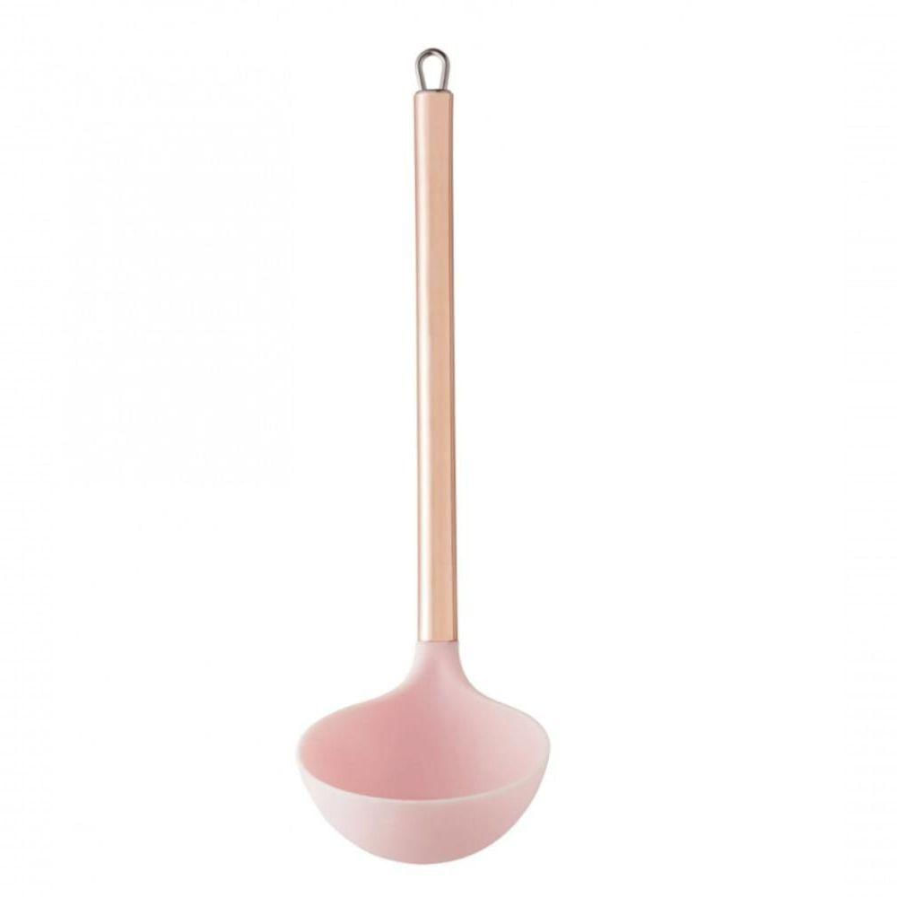 Concha De Nylon Com Cabo De Aço Inox Rosé 30 Cm - Lyor