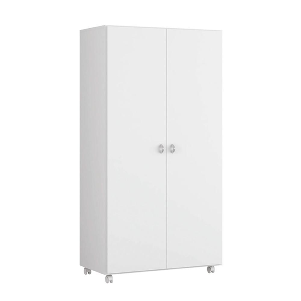 Armário Multiuso 2 Portas Rodízios Ar-70 Branco Ditália