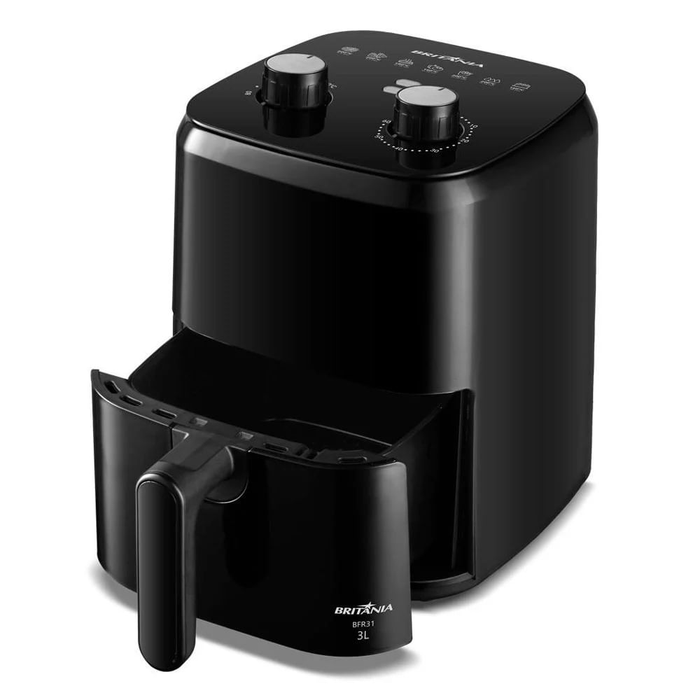 Fritadeira Elétrica Air Fryer Britânia BFR31 3L Preta - 220V