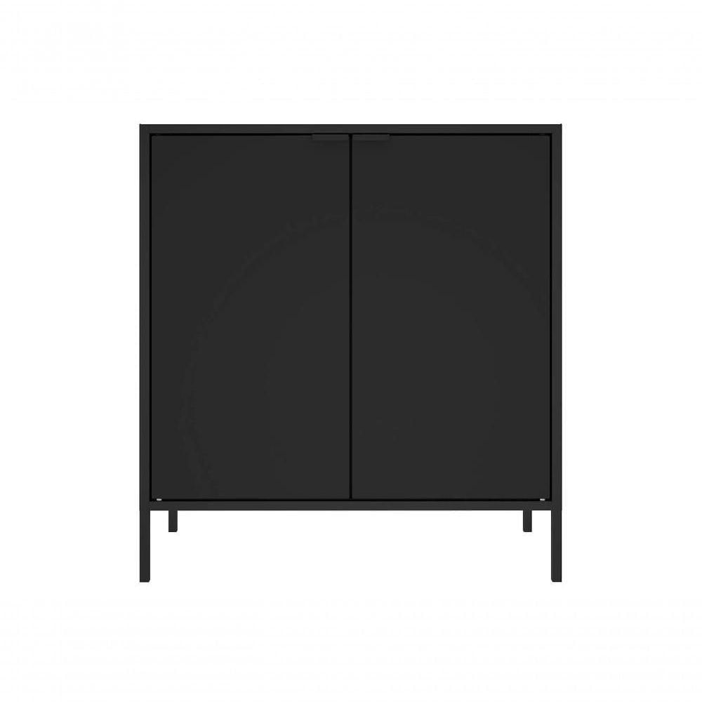 Balcão Alto Multiúso Itatiaia Smart 2 Portas Preto Matte
