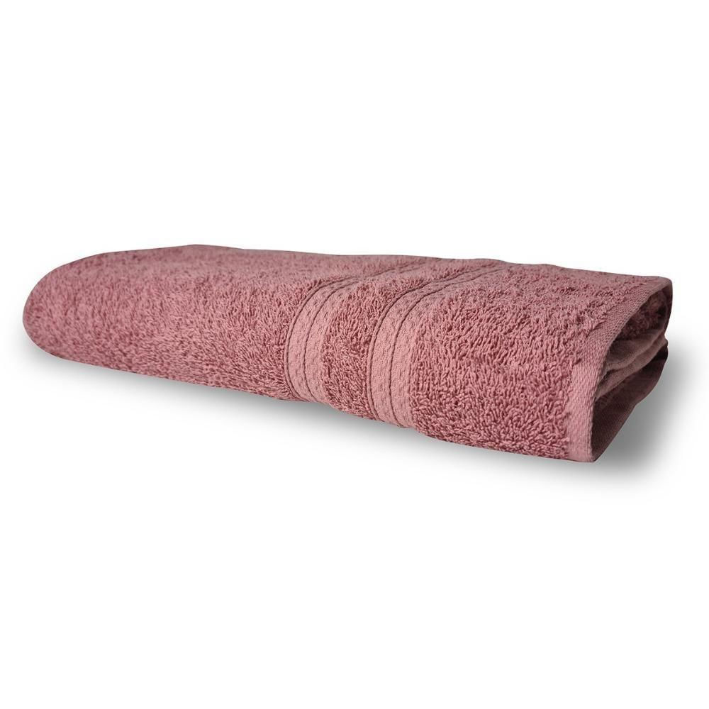 Kit 5 Toalhas De Banho 430g/m² Grande Grossa 80x150cm Itália Soft - Rosê