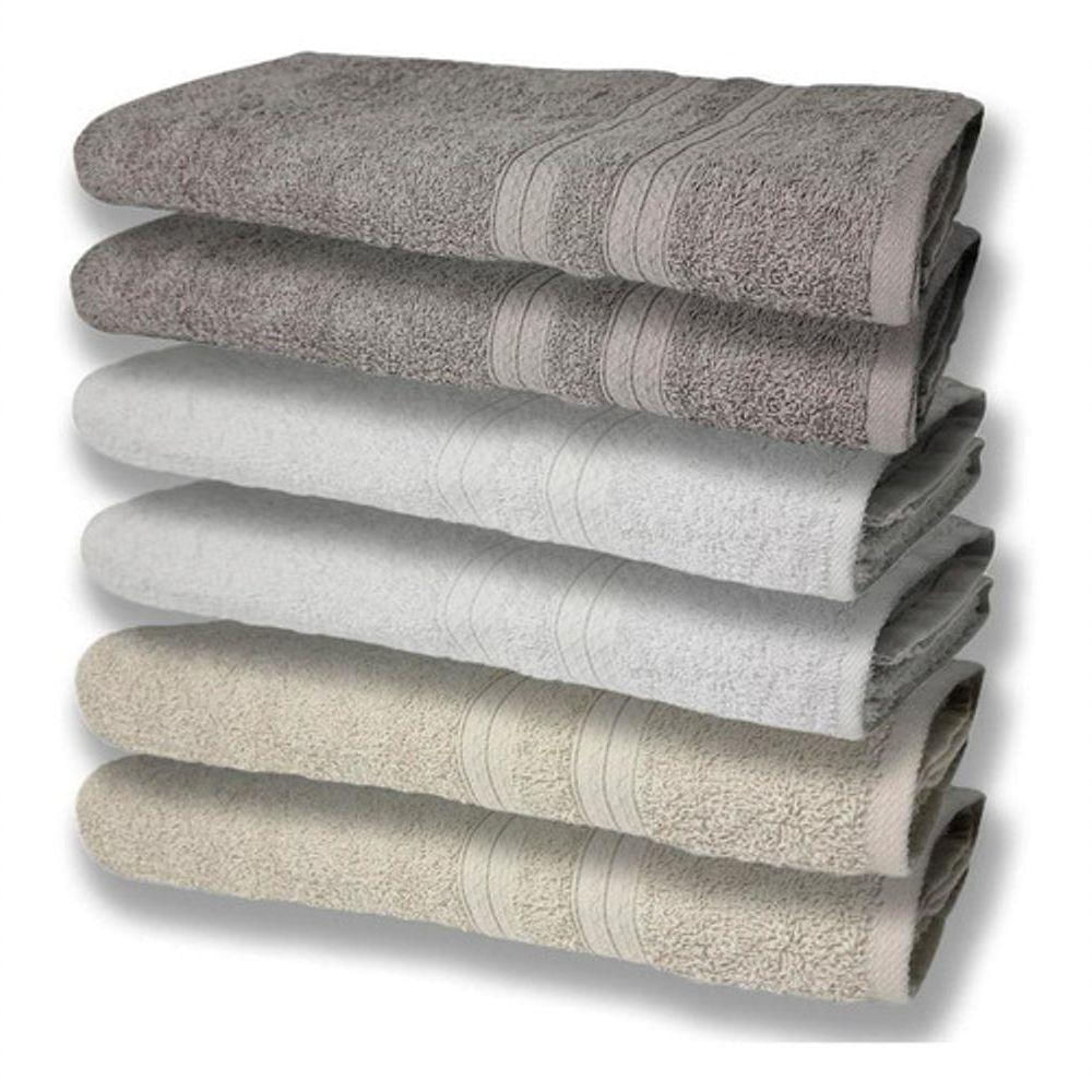 6 Toalhas Grande Super Felpudas E Grossa 80x150 Bg+br+cz