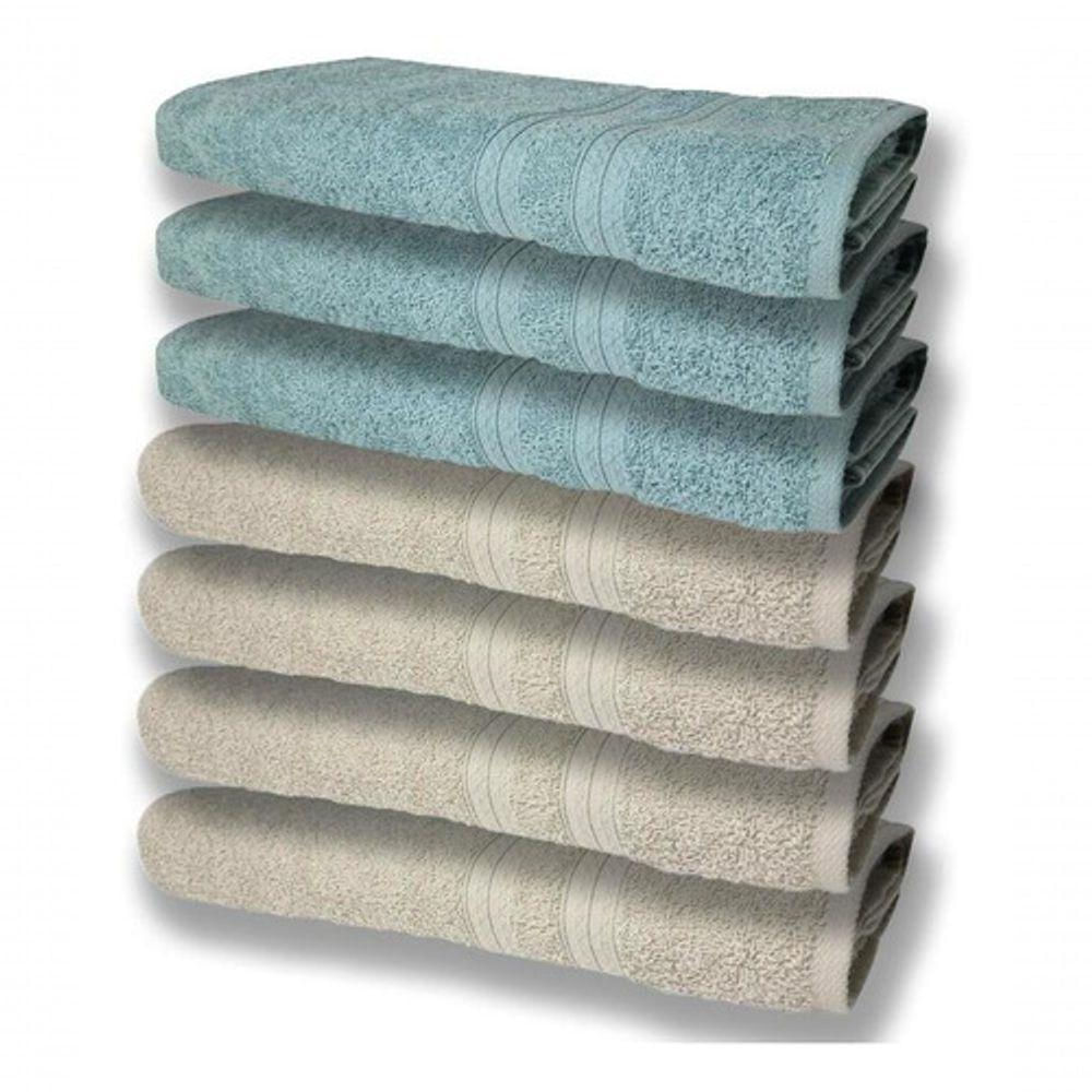 7 Toalhas Felpudas E Grossa 80x150 4 Bege 3 Verde