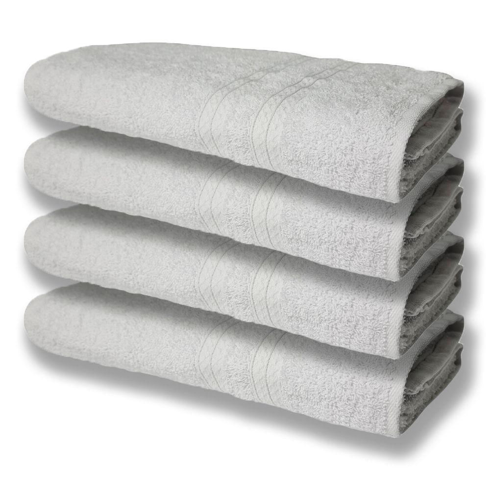 4 Toalhas Super Felpudas Grande E Grossa Algodão 80x150 Branco
