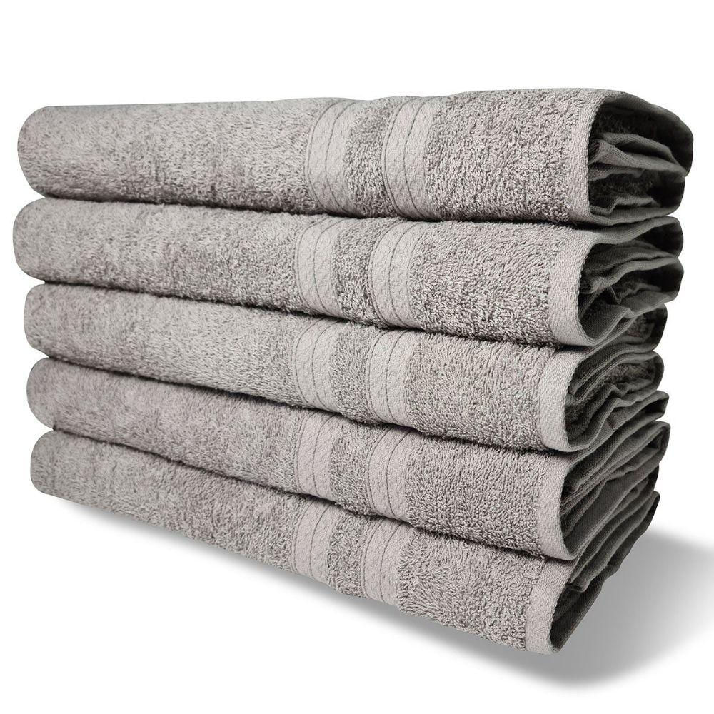 Kit 10 Toalhas Gigante Itália Soft 100% Algodão Cinza