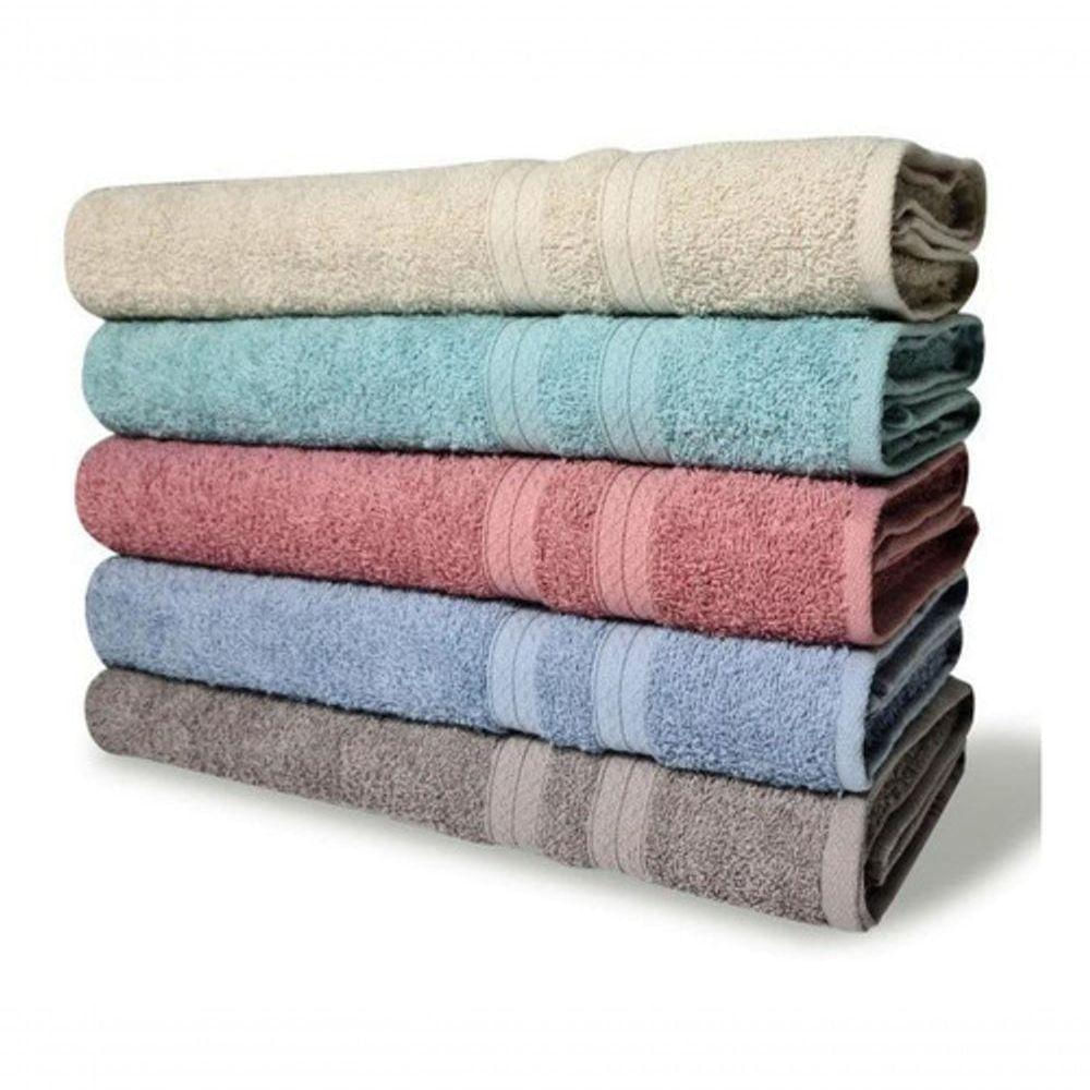 6 Toalhas Banho 430g/m² Grossa 80x150cm Lisboa Sortido