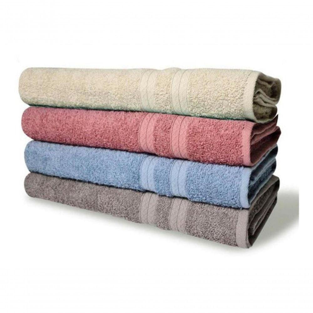 6 Toalhas Banho 430g/m² Grossa 80x150cm Lisboa Sortido