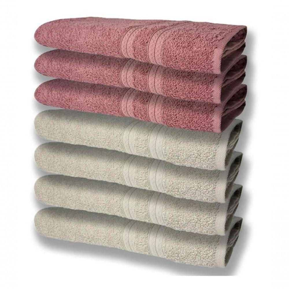 7 Toalhas Felpudas E Grossa 80x150 4 Bege 3 Rosê