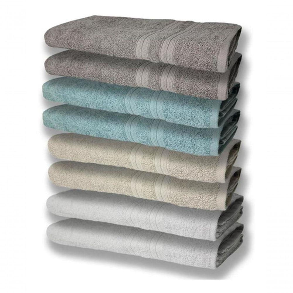 8 Toalhas Grande Felpudas Grossa 80x150 2 Br 2 Bg 2 Vd 2 Cz
