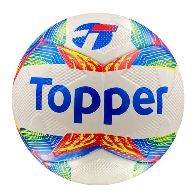 Bola Topper Slick 2024 Society Branco e Azul - Topper