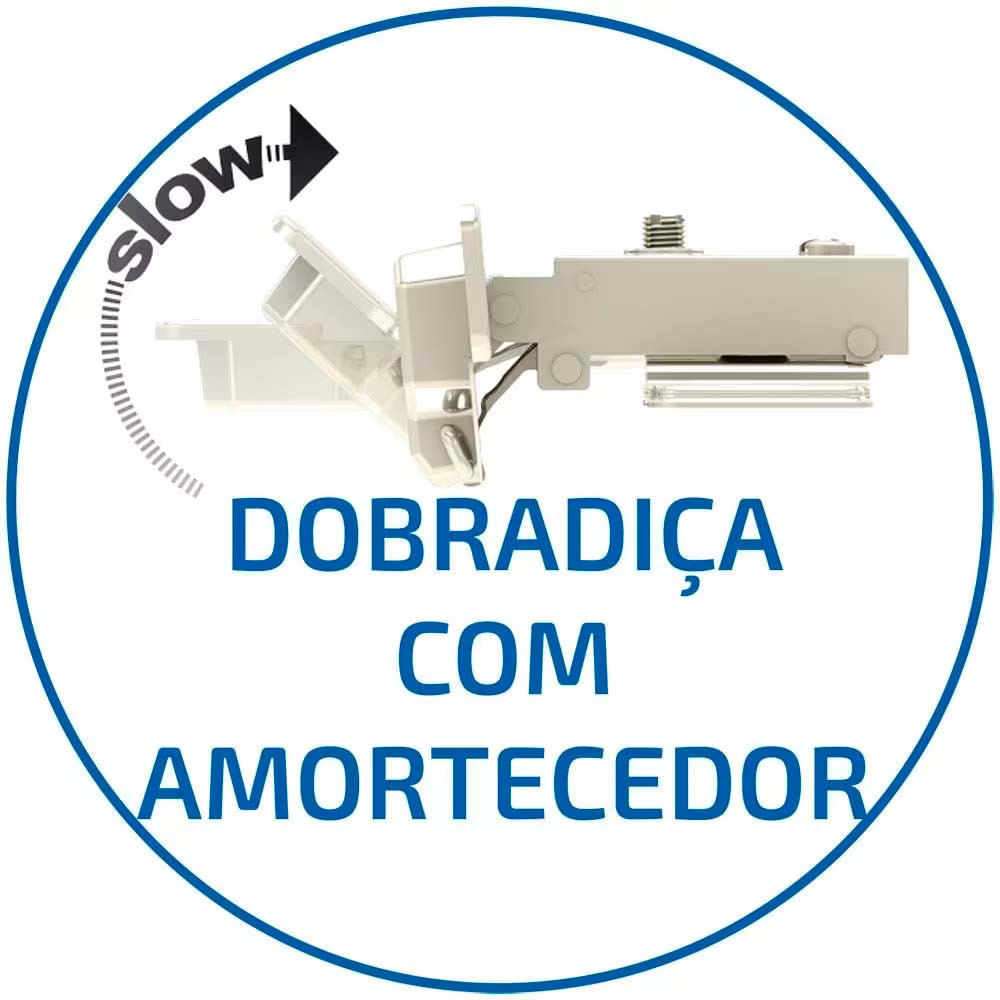 Armário de Geladeira Bartira Cristal MDP 15mm com 1 Porta - 80cm de largura Lâmina Mel