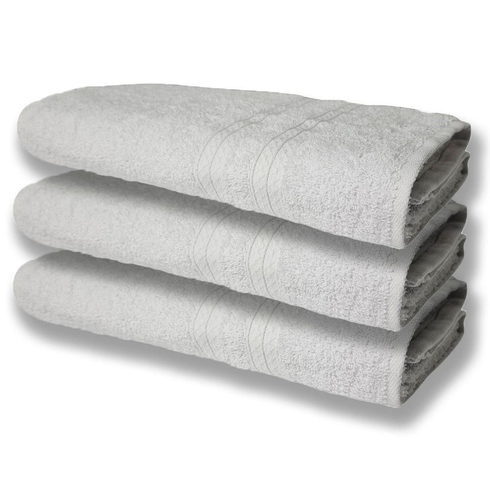 3 Toalhas Super Felpudas Grande E Grossa Algodão 80x150 Branco