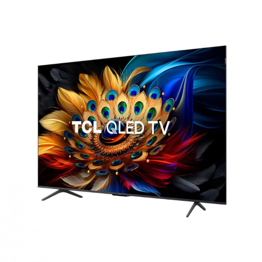 Smart TV 55 QLED 4K TCL 55C655 com Processador AIPQ, Google TV, HDR10+, Wi-Fi Dual Band, Bluetooth Integrado, Google Assistente Preto / Bivolt