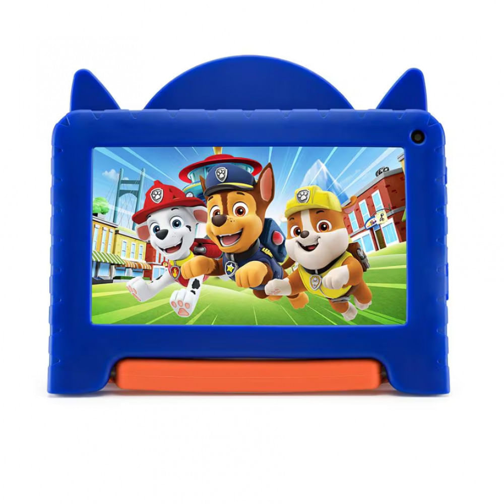 Tablet Infantil Multi Patrulha Canina 7 Polegadas 64GB 4GB de RAM Android 13 GO Processador Quad-Core