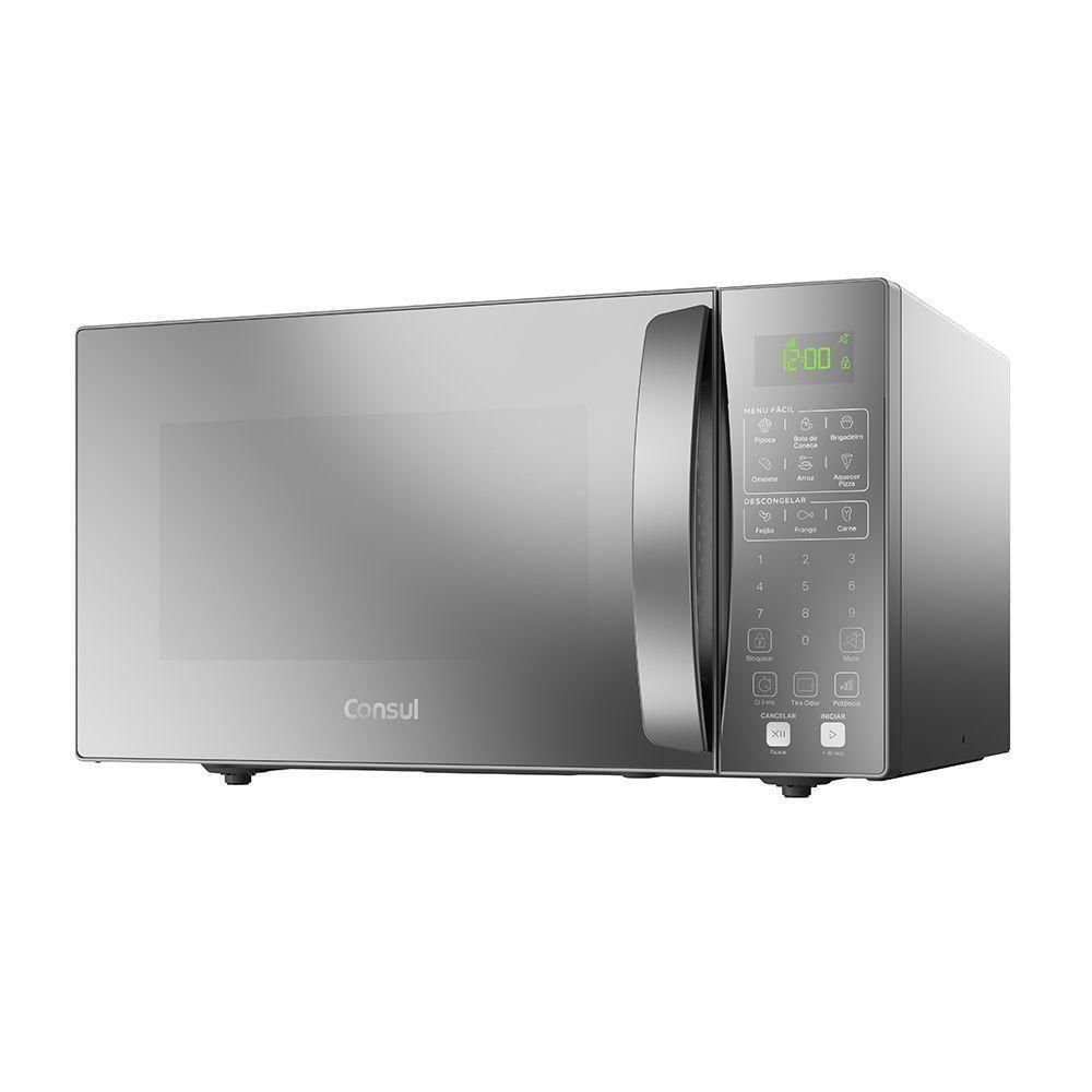 Micro-ondas Consul 32 Litros Espelhado CMS46ARANA Cinza 127V