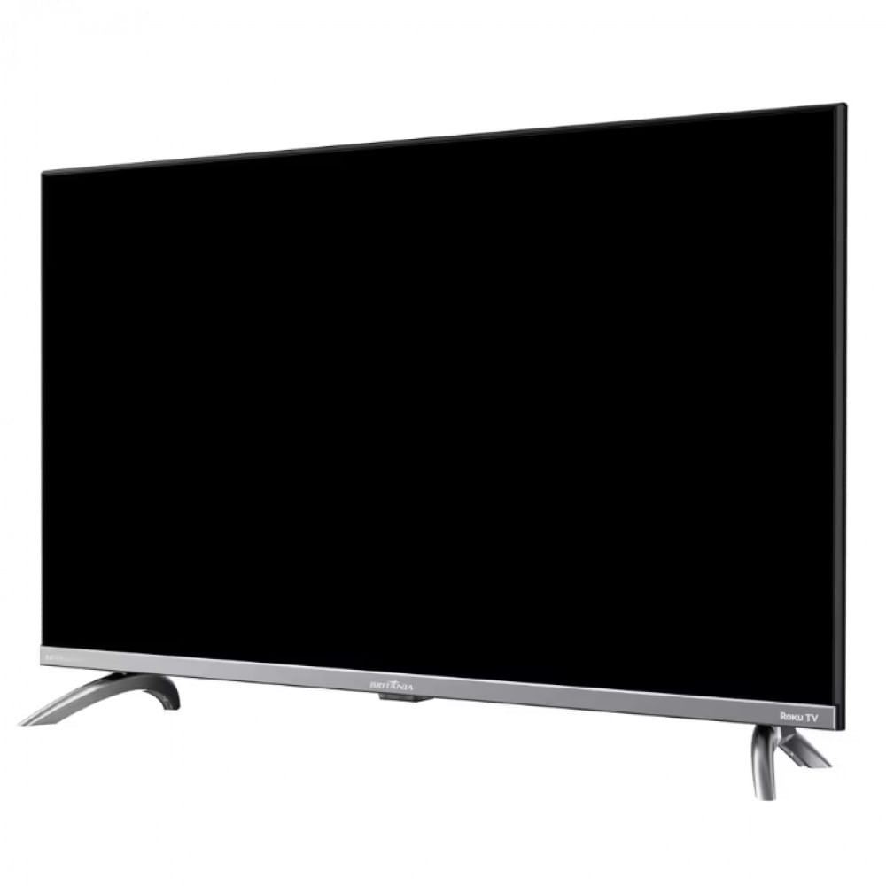 Smart TVLED 32 HD Britânia BTV32G7PR2CSGBL Dolby Audio, Wi-Fi, Entradas HDMI e USB, Roku TV