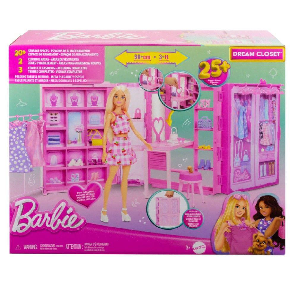 Barbie Armário dos Sonhos com Acessórios e Boneca - Mattel