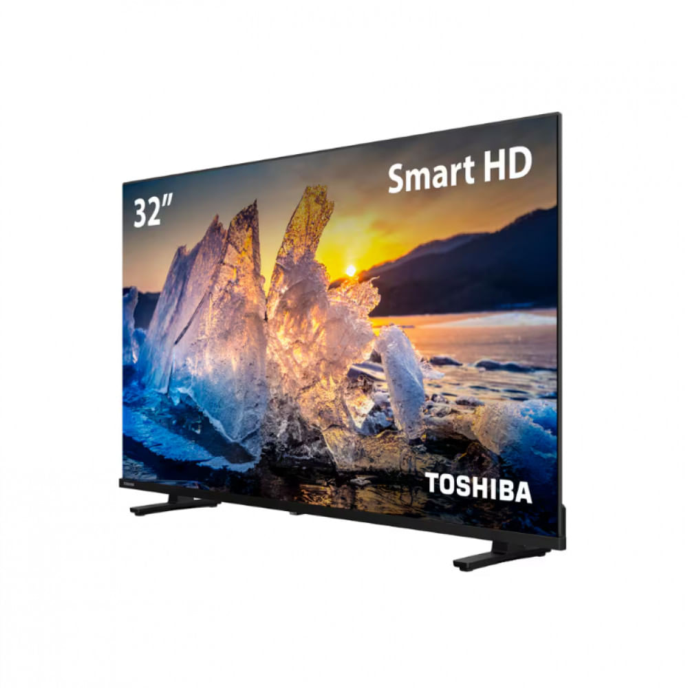 Smart TV 32 Toshiba HD TB020M Tela DLED com Assistente de Voz Integrado, Vidaa, Wi-Fi, USB, HDMI Preto / Bivolt