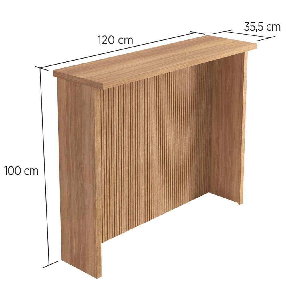 Painel de Ilha Canelado em MDF 15mm 120cm de Largura Nesher Nature