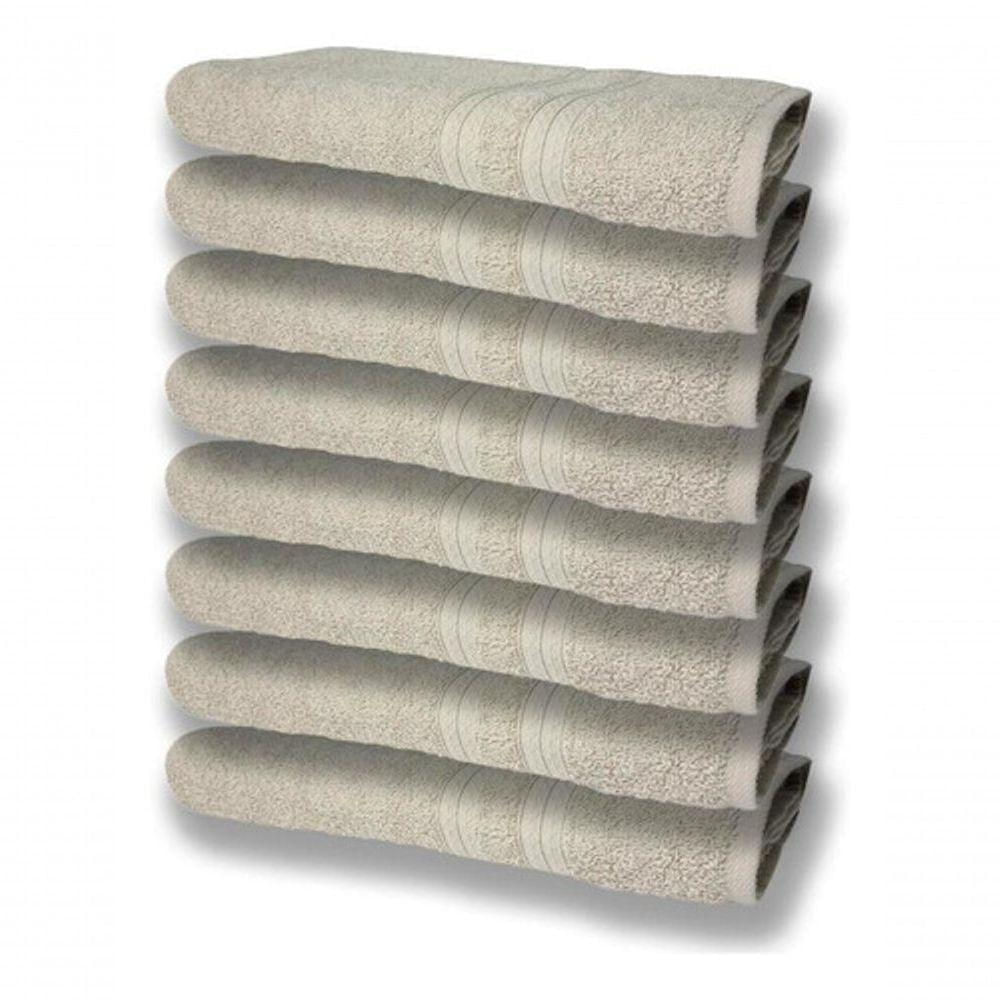 8 Toalhas Grande Super Felpudas E Grossa 80x150 Bege