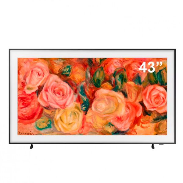 Smart TV 43? 4K Samsung The Frame QN43LS03D QLED, Tela Matte Antirreflexo com Molduras Customizáveis, Design Modern Frame, Modo Arte
