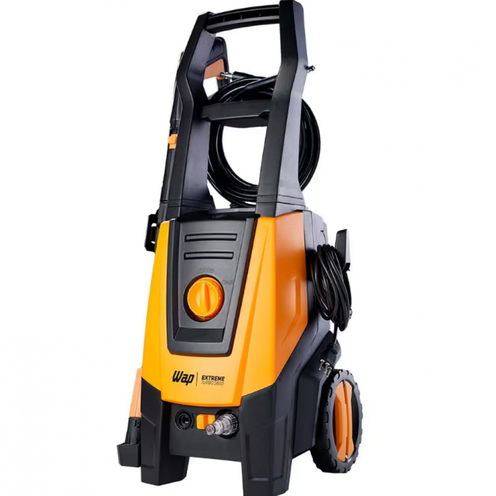 Lavadora de Alta Pressão WAP Extreme Turbo 2800 2450psi com Aplicador de Detergente e Lança com Bico Regulável Preto com Amarelo / 220V