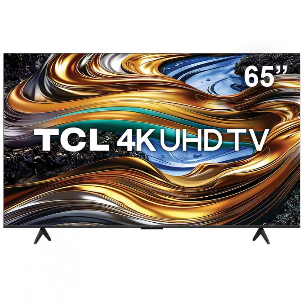 TV 65 4K UHD TCL 65P755 com Processador AIPQ, Google TV, Wi-Fi, Bluetooth, Google Assistente, Dolby Vision e Atmos