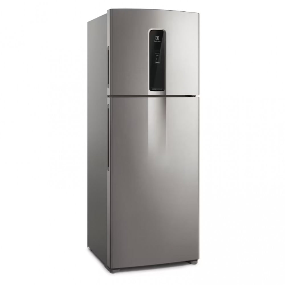 Geladeira Electrolux Frost Free Inverter 480L Efficient com AutoSense Duplex Inox Look