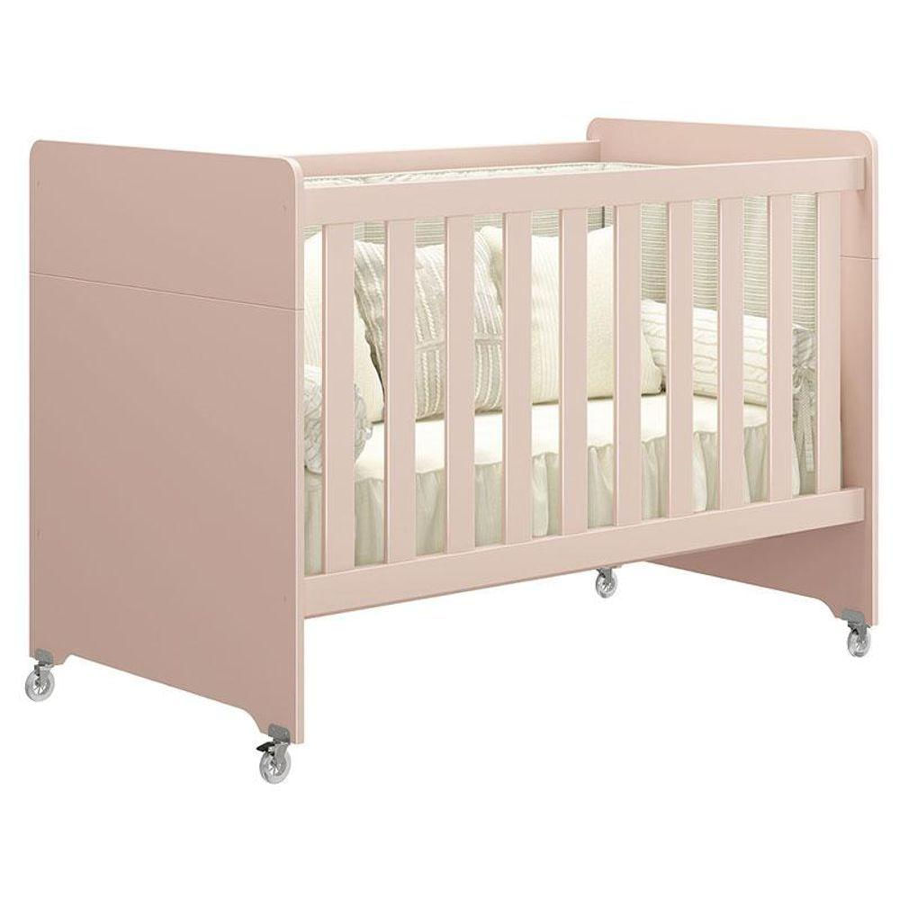 Berço Americano Evolution 4 Em 1 Rosa Acetinado - Reller