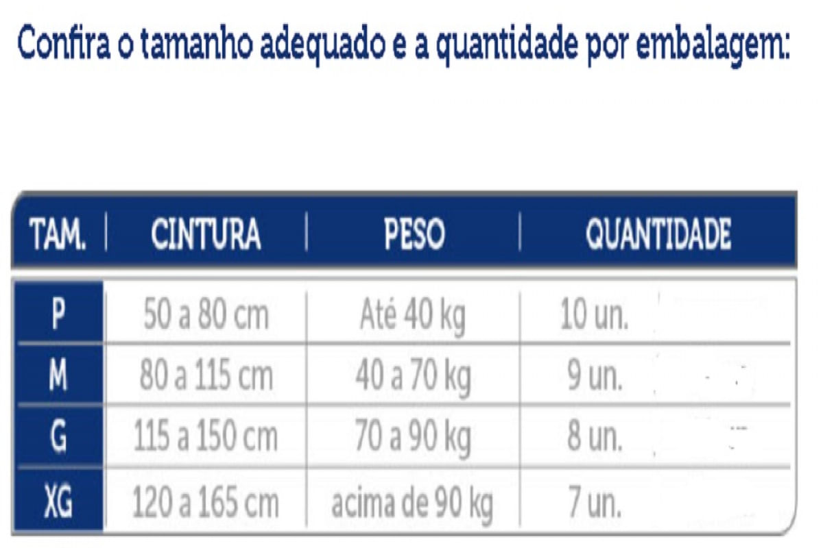 Fralda Geriátrica Adulto Mili Vita   Tamanho P  1 Pacote com 10 Fraldas