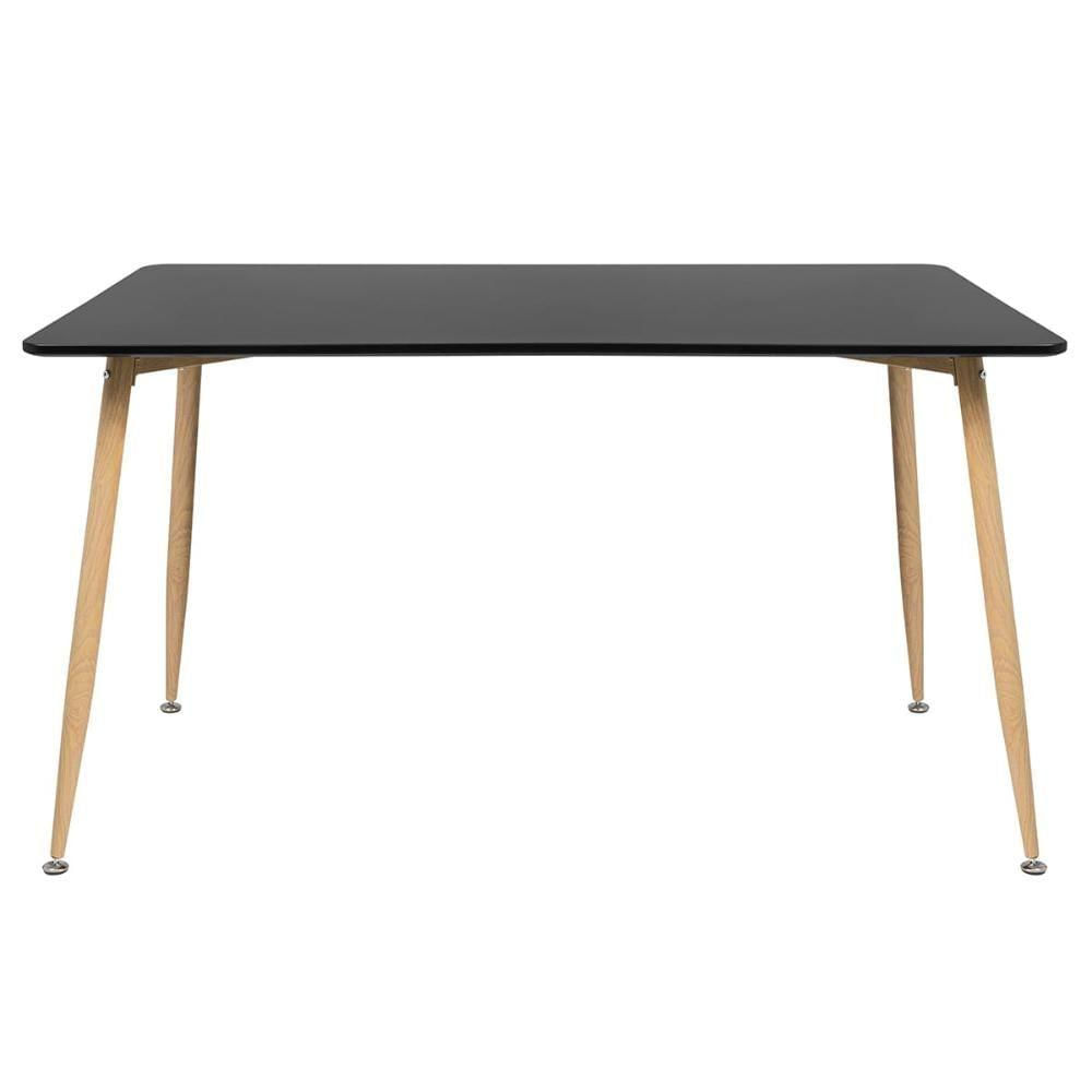 Mesa De Jantar Retangular Clarice 80 X 120cm Preto Preto