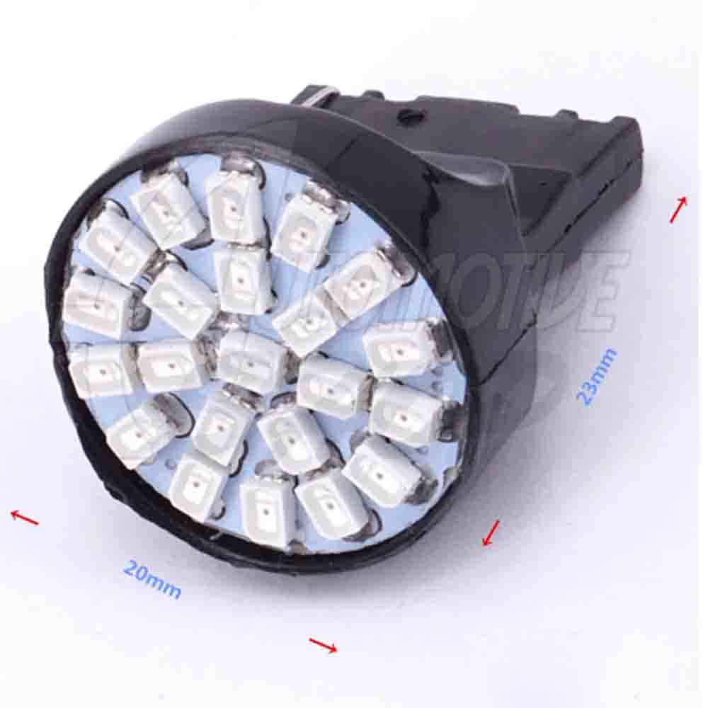 Lâmpada Pingo T20 Dois Polos de 22 Leds SMD Vermelho Un