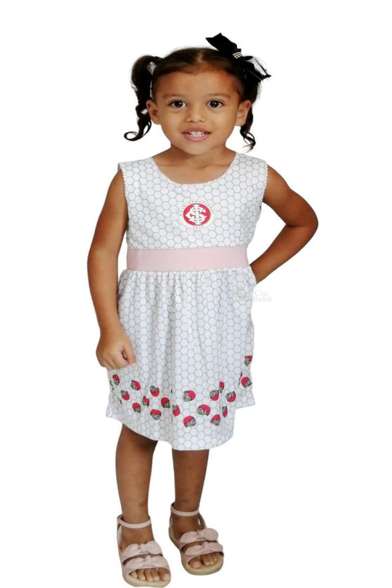 Vestido Bebê Infantil Internacional Mascote Oficial