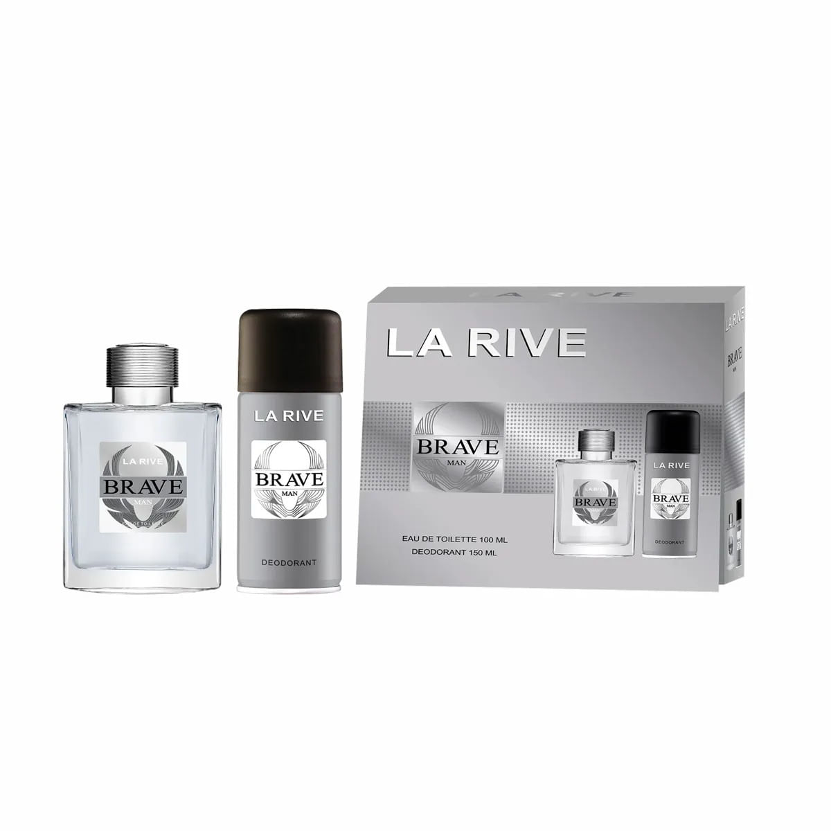 Kit La Rive Brave Eau de Toilette 100ml + Desodorante 150ml