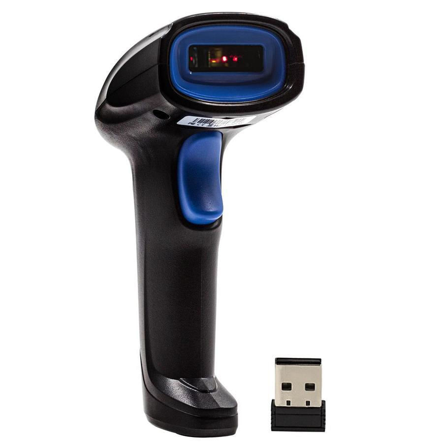 Leitor Scanner De Códigos De Barras S/ Fio LASER Wireless USB Alta Precisão Bateria de longa duração