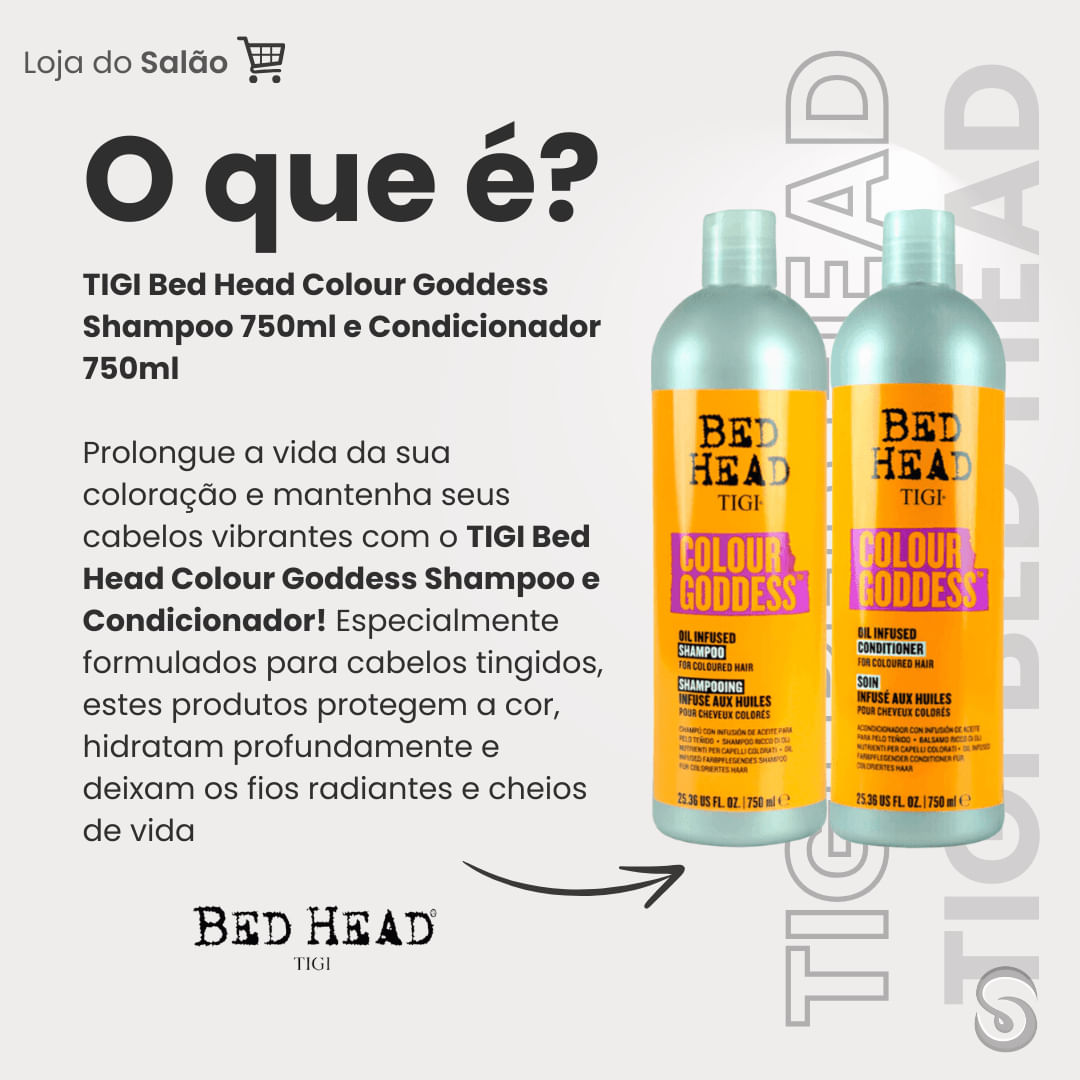 TIGI Bed Head Colour Goddess Shampoo 750ml e Condicionador 750ml