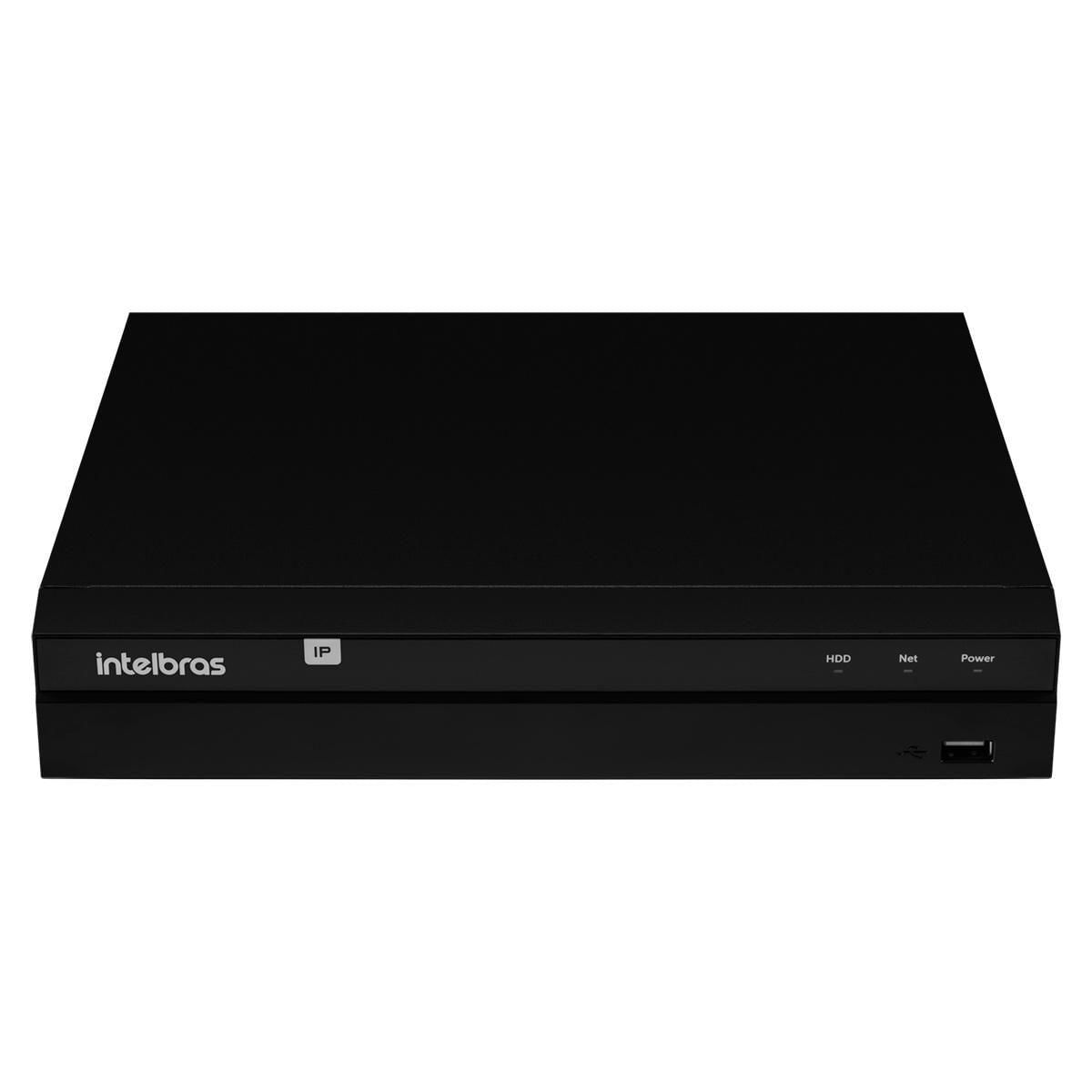 Gravador Intelbras Nvr P/ 08 Câmeras Ip Nvd 1408p Poe 4k