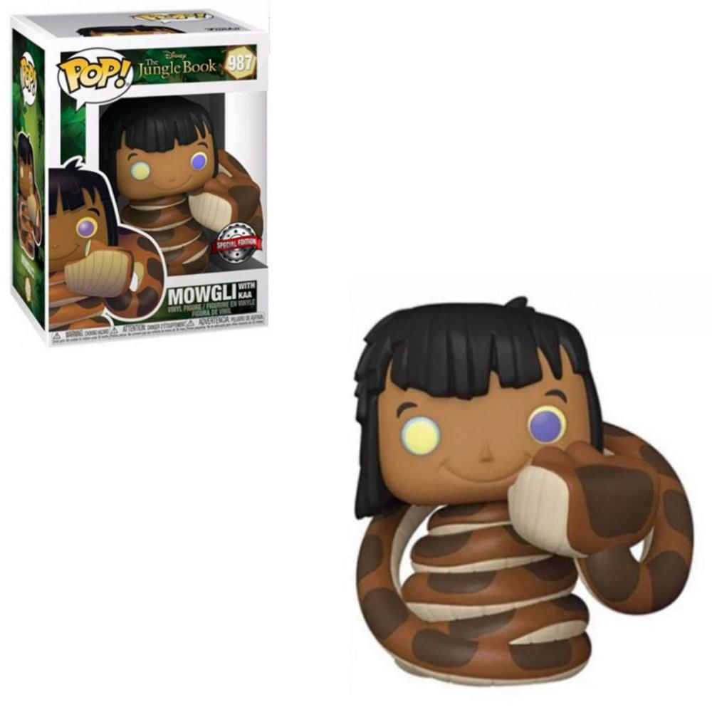 Funko Pop Mogli Jungle Book 987 Mowgli w/ Kaa