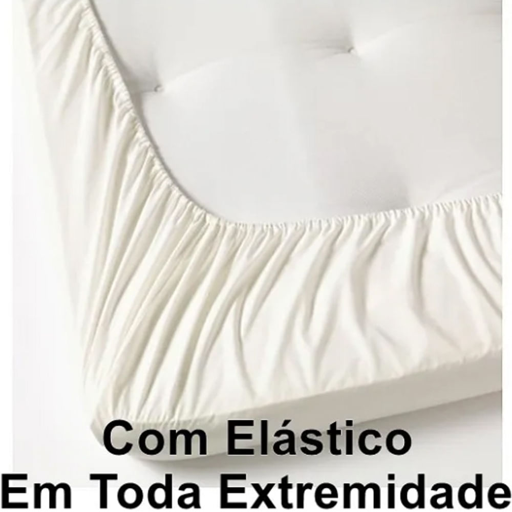 Kit c/ 4 Jogos Cama Lençol Unique Casal Padrão Micro Percal 400 Fios Ponto Palito 4 Peças - Rosê + Rosa