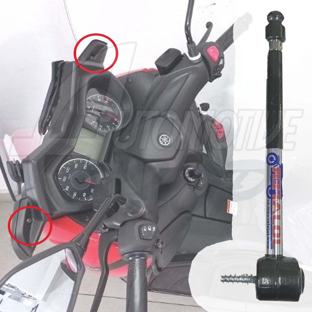 Antena Corta Pipa Moto Retratil 6 Estagios Yamaha XMAXX M13A